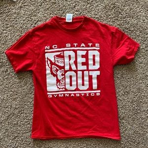 New Red NC State wolf pack Gymnastics Tshirt